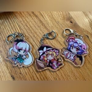 Anime Character Keychain Set - Multicolor 3